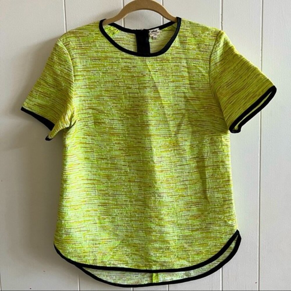 Wilfred Aritzia Silk trim shirt sleeve woven top size S